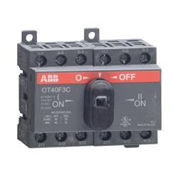 Sezionatore 3 poli 40A cambio manuale open transition per circuiti trifase elettrici
