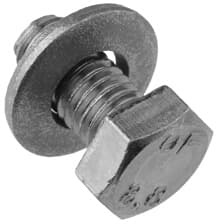 Bolt M12x30 DIN933 kit 3 pezzi per XL fissaggio resistente
