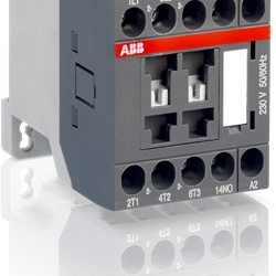 Contattore AS16 3 poli 230V 50/60Hz per motori trifase e carichi leggeri