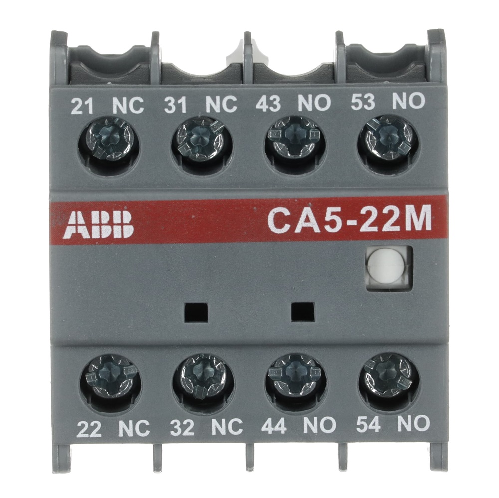 Contatto ausiliare CA5-22M 4 poli 2NA+2NC morsetti a vite per ambienti industriali standard
