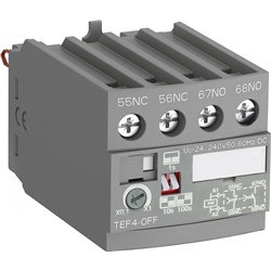 Timer elettronico TEF4-OFF ritardo spegnimento 24-240V AC/DC montaggio frontale per contattori