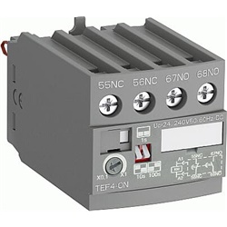 Timer elettronico TEF4-ON frontale con ritardo temporizzato 24-240V per contattori e relè