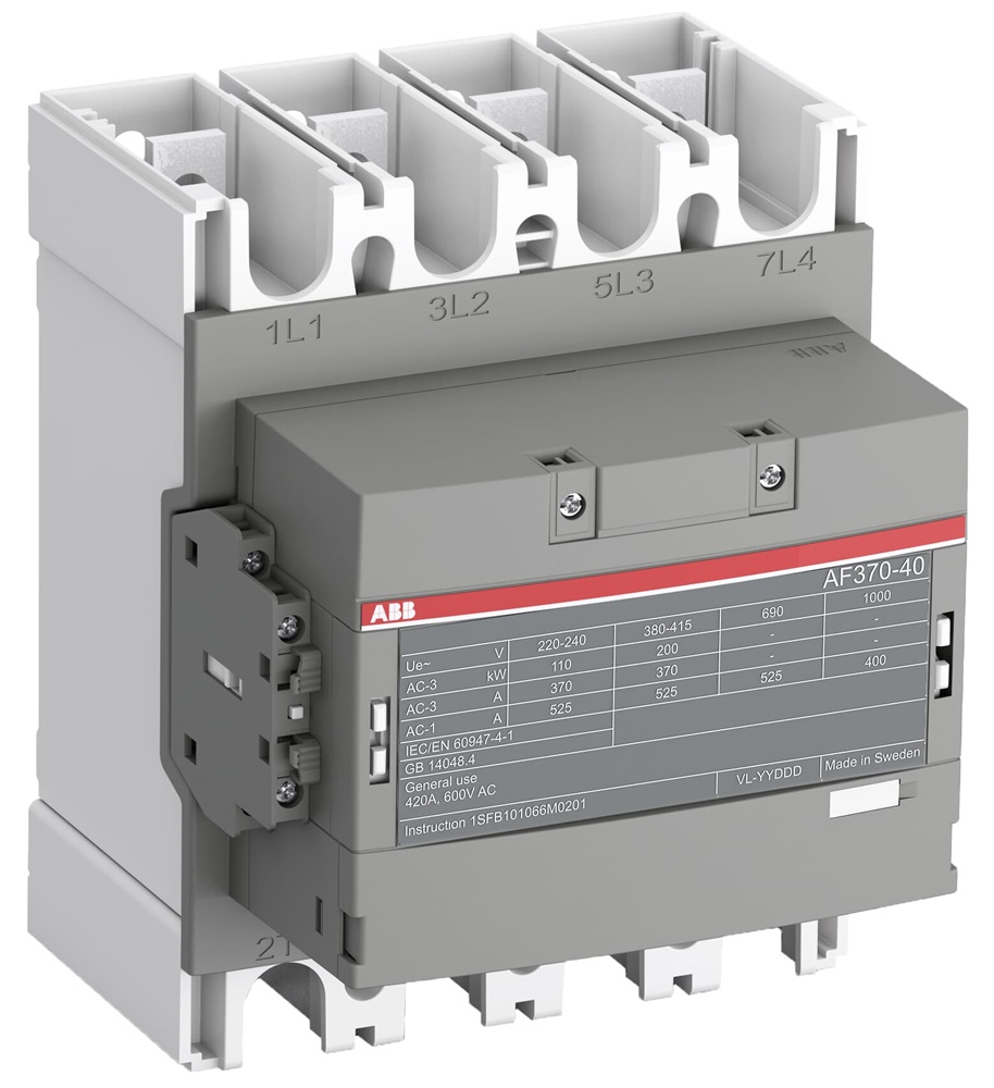 Contattore AF370-40-11-13 4 poli 525A 100-250V per motori fino 200kW AC-3