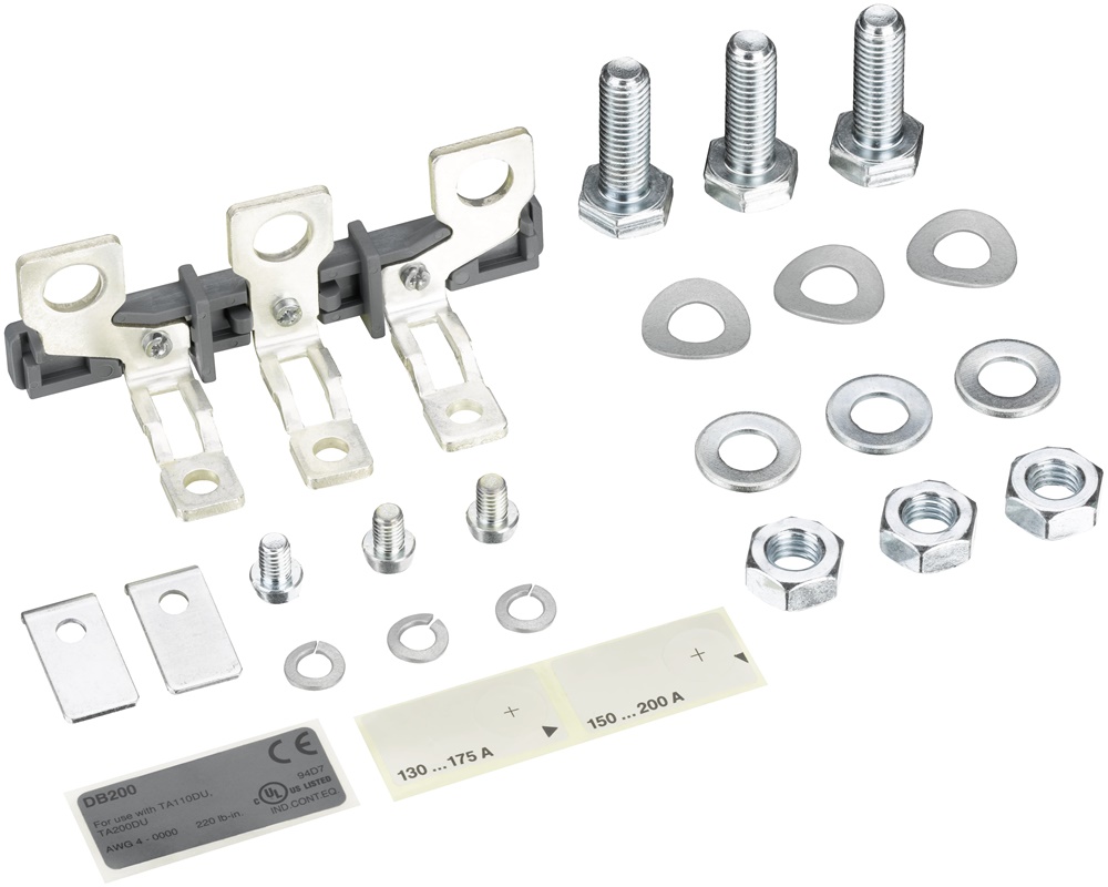 Kit montaggio singolo DB200 per relè termici TA110DU TA200DU senza contattore
