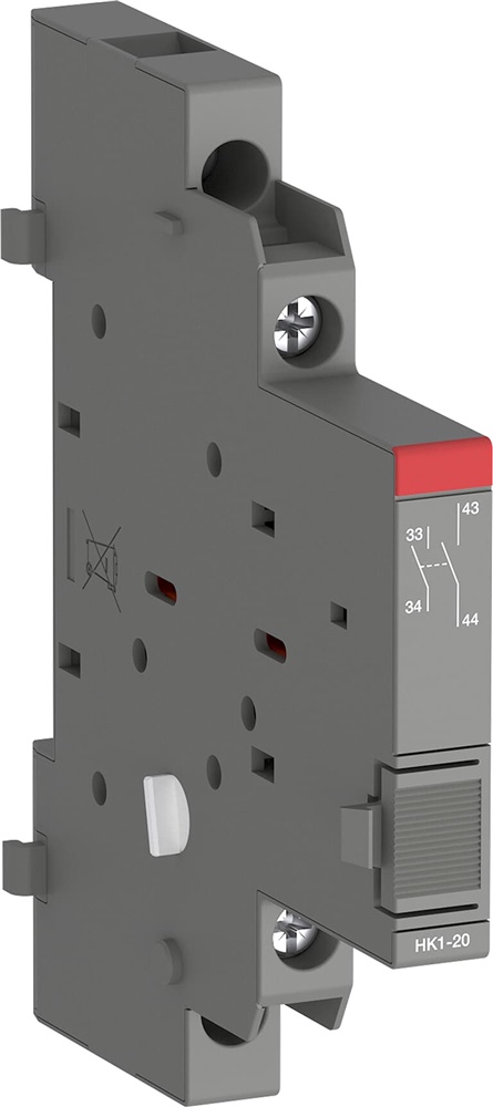 Contatto ausiliario HK1-20 2NA montaggio laterale per interruttori motore manuali MS116 MS132 MS165
