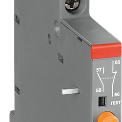 Contatto segnalazione SK1-02 2 NC per interruttore motore manuale con terminali a vite, reset manuale, indicazione tripping tramite pulsante arancione, uso industriale elettrico