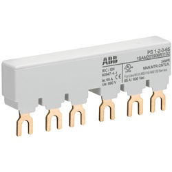 Barre collettrici 3-fasi 65A per 2 interruttori motore MS116/132 applicazioni elettriche industriali