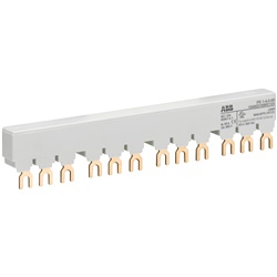 Barre collettrici trifase 3 poli 65A per 4 interruttori motore MS116 MS132