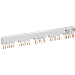 Barre collettrici trifase PS1-5-1-65 65A per 5 motor starter MS116/MS132 con contatti ausiliari laterali