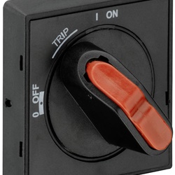 Maniglia nera IP64 3 blocchi per motor starter manuale MS1 uso industriale esterno quadro elettrico