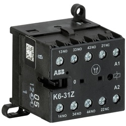 Mini contattore relè K6-31Z-84 4 poli 110-127V AC 3NO 3A uso residenziale e industriale