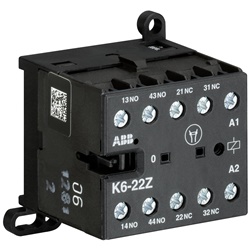 Mini Contactor Relay K6-22Z-80 220-240V 2NO 2NC 4 Poli Terminali a Vite per Edilizia e Industria
