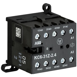 Mini Contattore Relè KC6-31Z-04 110-125V DC 3NO 4 Poli Terminali a Vite per Edilizia e Industria