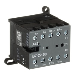 Mini Contactor B7 42 V AC 2 NO 2 NC Terminali a Vite Controllo Carichi fino 5,5 kW Uso Residenziale e Industriale