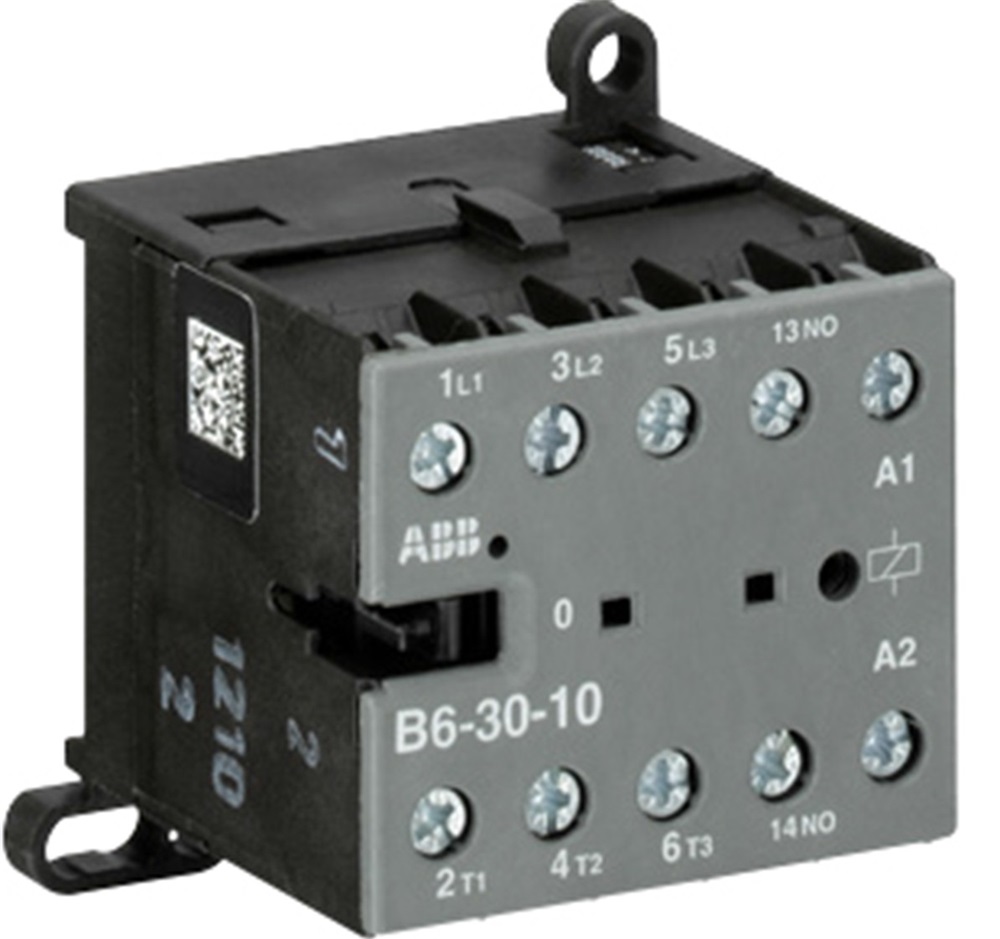 Minicontattori tripolari con connessione a vite B6-30-10-01 bob. 24 V 40-450 Hz, aux 1NA