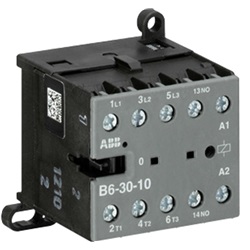 Minicontattori tripolari con connessione a vite B6-30-10-80 bob. 220-240 V 40-450 Hz, aux 1NA