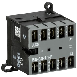 Mini Contactor B6 3 poli 1 ausiliario 220-240V AC controllo carichi fino 4 kW uso residenziale e industriale