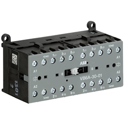 Mini Reversing Contactor VB6A 220-240V 3 Poli 3NO 0NC Montaggio Rail o Parete Uso Industriale e Residenziale