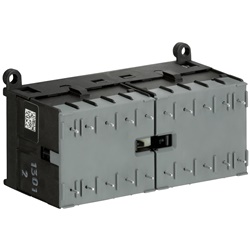 Mini Reversing Contactor VB6A 24V AC 3NO 0NC con interblocco per controllo motori trifase fino 4 kW uso residenziale e industriale