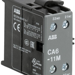 Contatto ausiliario CA6-11M 1NO/1NC morsetti a vite montaggio laterale per automazione