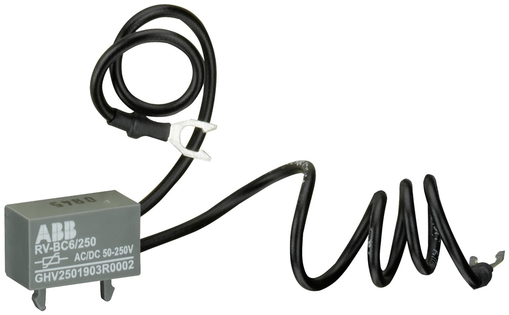 Varistore soppressore sovratensioni RV-BC6/250 50-250V DC con morsetti a vite per bobine contattori