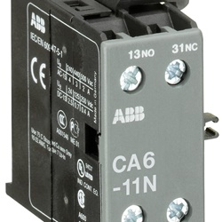 Contatto ausiliario laterale CA6-11N 1NA+1NC con morsetti a vite per automazione elettrica