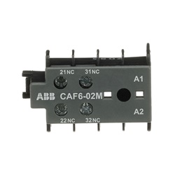 Contattore ausiliario frontale CAF6-02M 2 contatti normalmente chiusi per quadri elettrici industriali e civili