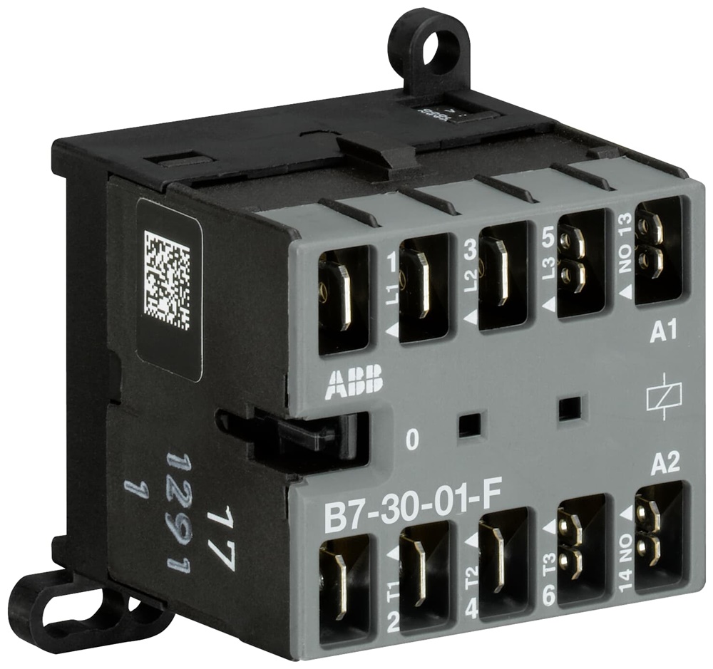 Mini Contactor B7-30-01-F 3 Poli 1 Ausiliario 220-240V AC Controllo Carichi Fino 5,5 kW