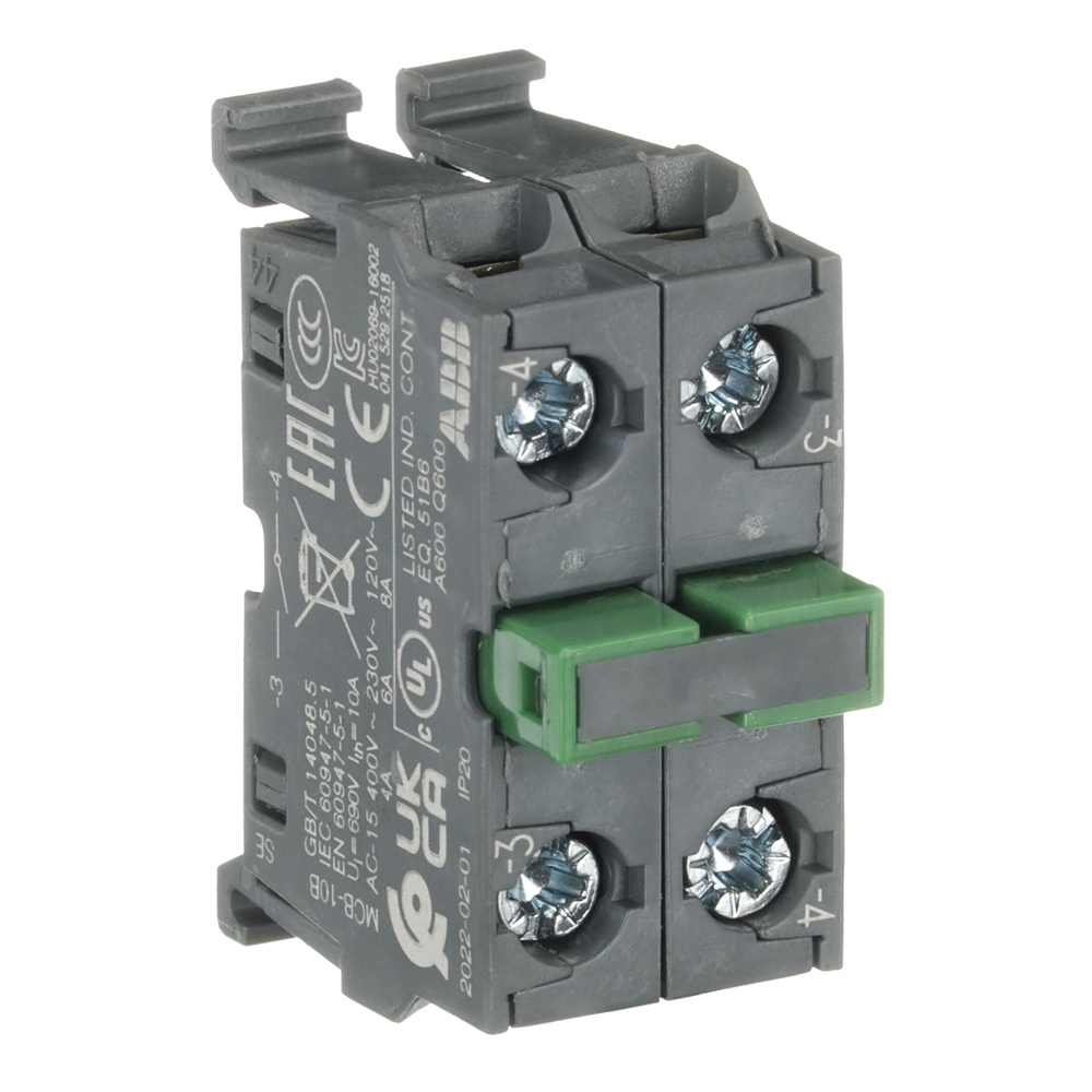 Contatto elettrico MCB-20B 2NA montaggio su barra per impianti industriali e civili