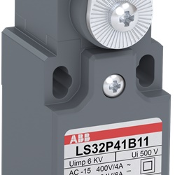 Limit switch plastica rinforzata 30 mm leva rullo Ø18 mm contatti NO+NC uso industriale