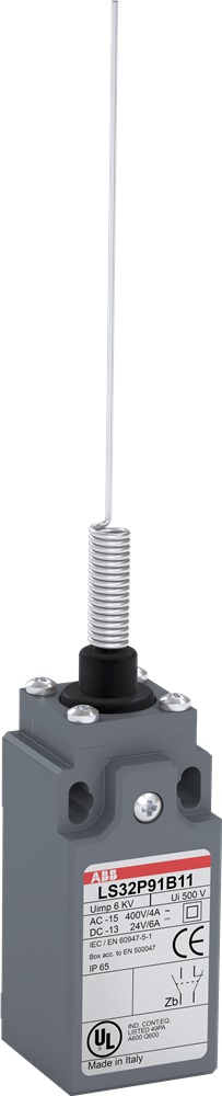 Finecorsa plastica 30 mm LS31P91B11 attuatore acciaio inox automazione industriale