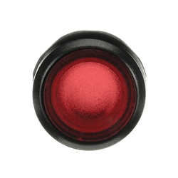 Pulsante modulare MP1-11R rosso illuminato momentaneo plastica nera per installazione