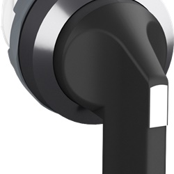 Selector switch 3 posizioni mantenuto/momentaneo manopola lunga nero per impianti elettrici avanzati