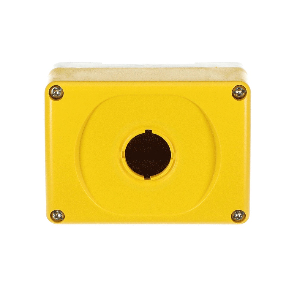 Custodia elettrica gialla/grigia IP66 per componenti modulari e compatte, protezione robusta per impianti elettrici industriali