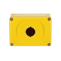 Custodia elettrica gialla/grigia IP66 per componenti modulari e compatte, protezione robusta per impianti elettrici industriali