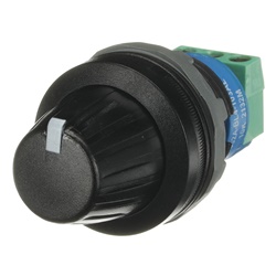 Potentiometro MT-110B nero plastica non illuminato alta affidabilità uso industriale