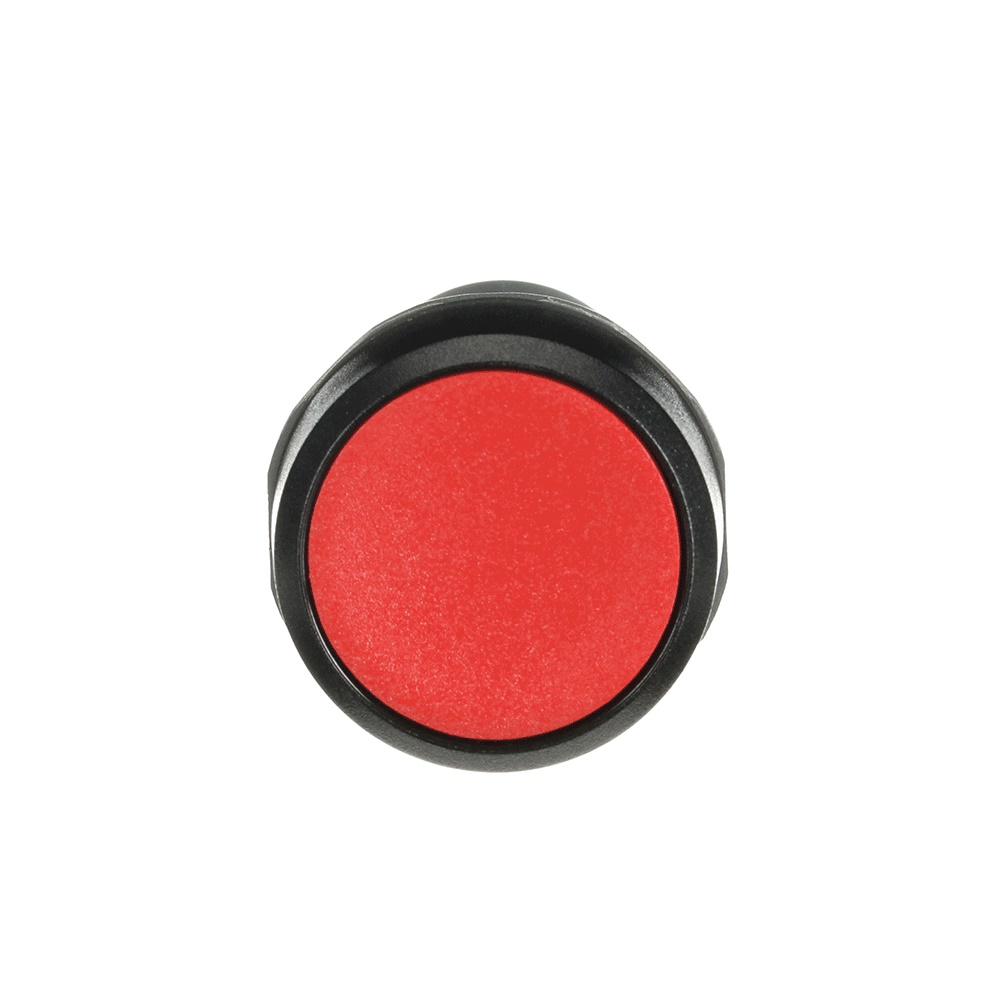 Pulsante comando compatto rosso non illuminato 1NO 300V per impianti elettrici industriali