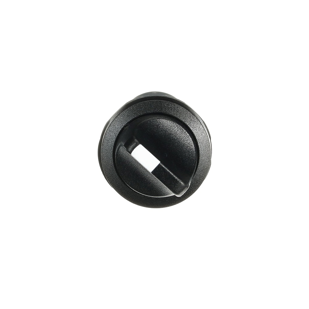 Selector switch compatto 2 posizioni manopola nera per controllo circuiti elettrici