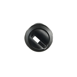 Selector switch compatto 2 posizioni manopola nera per controllo circuiti elettrici