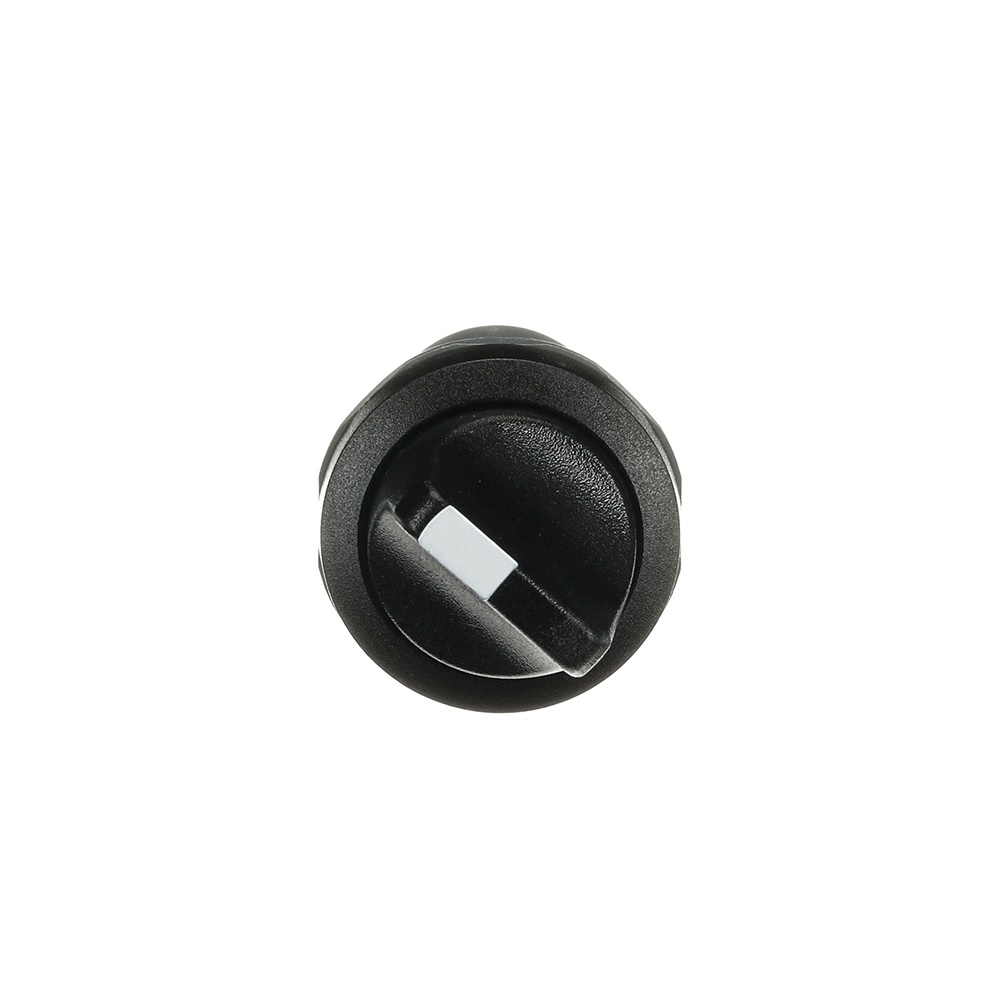 Selector switch compatto 3 posizioni manopola corta nero 1NO+1NC 300V per applicazioni industriali
