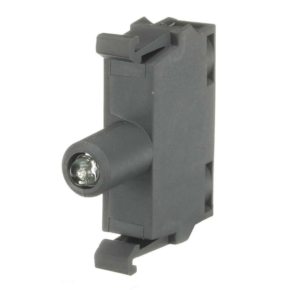 Blocco LED integrato verde 230 V montaggio frontale per impianti elettrici industriali