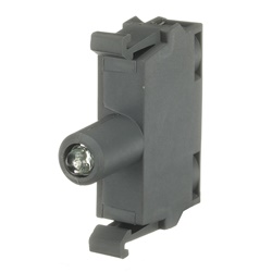 Blocco LED integrato verde 230 V montaggio frontale per impianti elettrici industriali