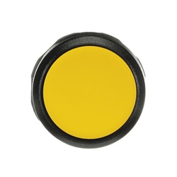 Pushbutton MP1-10Y giallo non illuminato plastica nera per impianti elettrici professionali