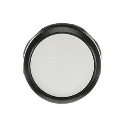 Pushbutton MP1-10W bianco non illuminato plastica nera per installazioni elettriche professionali