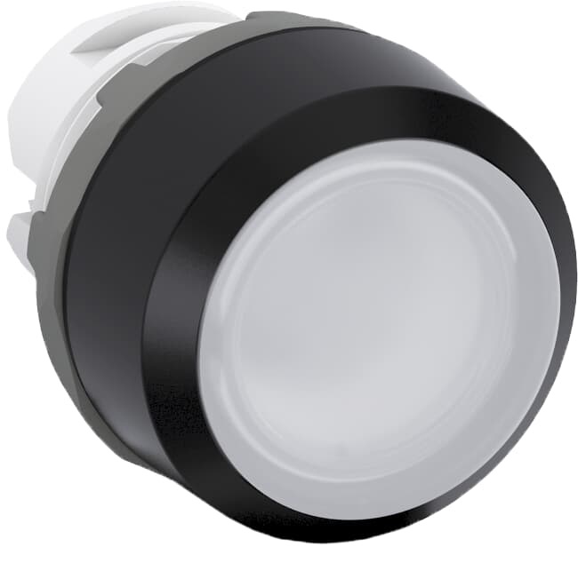 Pushbutton MP1-11C momentaneo illuminato plastica nera senza blocco contatti per applicazioni elettriche professionali