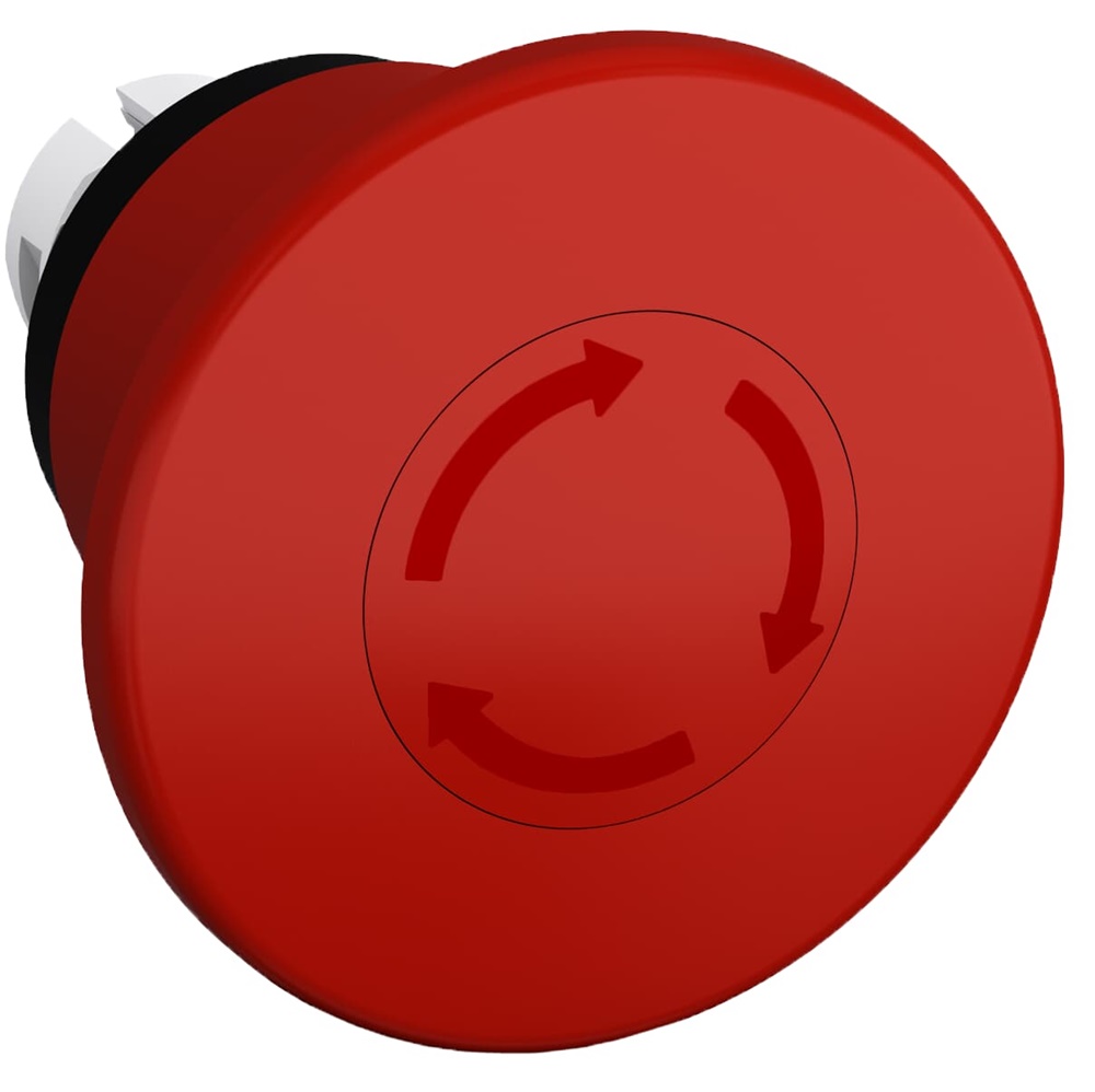 Pulsante emergenza MPMT4-10R fungo 60mm rosso twist release resistente uso industriale