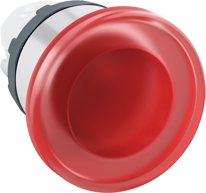 Pulsante a fungo rosso 40 mm illuminato per controllo emergenza impianti industriali