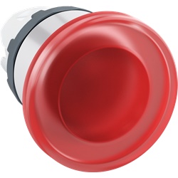 Pulsante a fungo rosso 40 mm illuminato per controllo emergenza impianti industriali