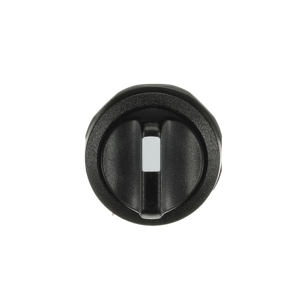 Selector switch M2SS1-10B 2 posizioni mantenute manopola corta nero plastica non illuminato per applicazioni industriali