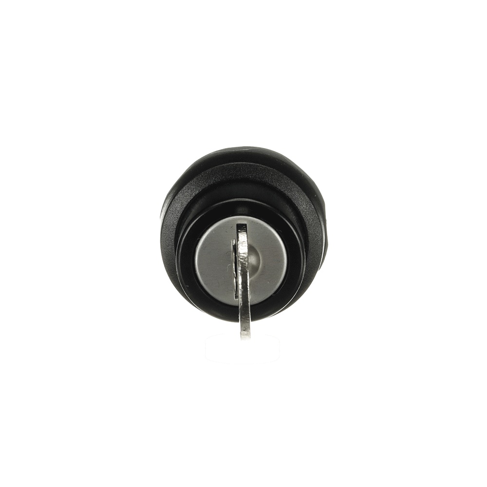 Selector Switch M2SSK2-101 2 posizioni mantenute a chiave plastica nera non illuminato per uso industriale